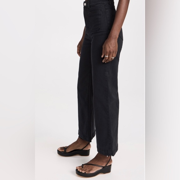 Rollas High Rise Wide Leg Black Sailor Jean BNWT - Picture 4 of 8